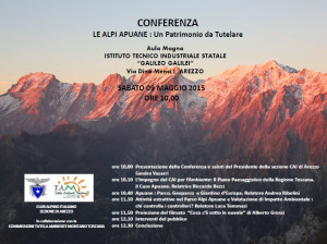 CONFERENZA ALPI APUANE LOCANDINA